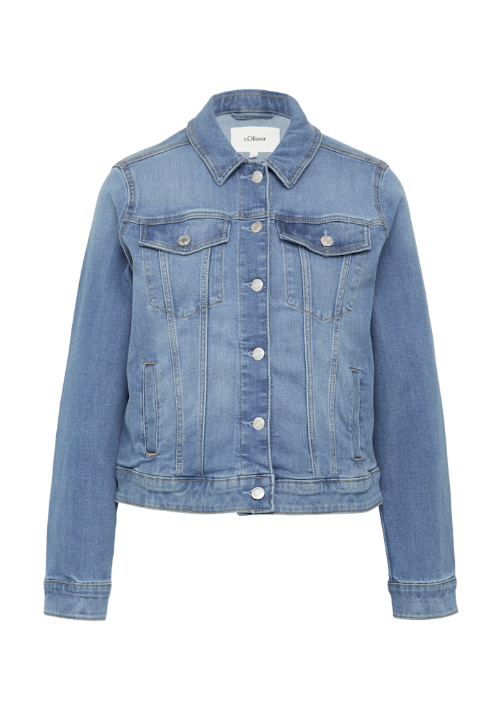 s.Oliver Jeansjacke - Jeansjacke mit Eingrifftaschen günstig online kaufen