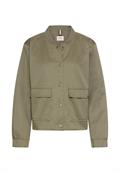 Indoor Jacke mit elastischen Bündchen und Bomberkragen shadow khaki