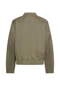 Indoor Jacke mit elastischen Bündchen und Bomberkragen shadow khaki