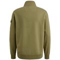 interlock jersey oil green