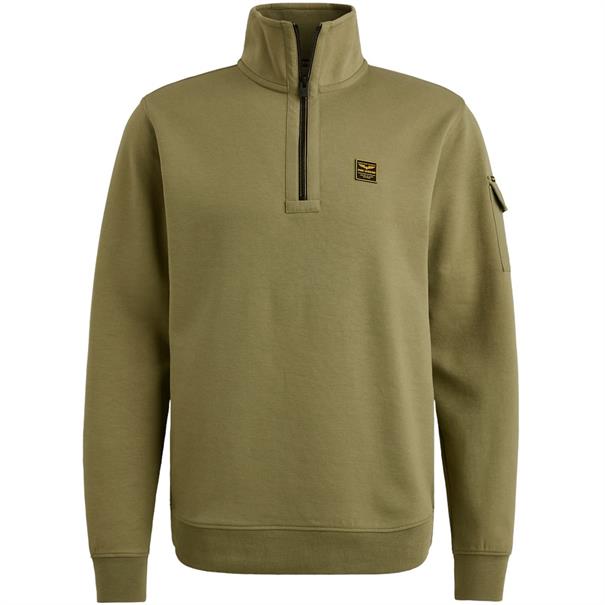 interlock jersey oil green