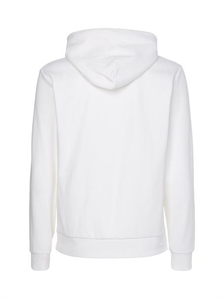 INTERLOCK MICRO LOGO HOODIE bright white