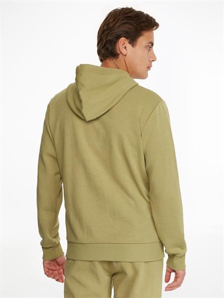 INTERLOCK MICRO LOGO HOODIE sage