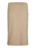 INTERLOCK STRAIGHT KNEE SKIRT beige