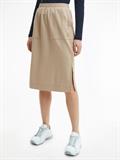 INTERLOCK STRAIGHT KNEE SKIRT beige