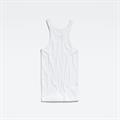 Italian army ultra slim tank top white