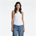 Italian army ultra slim tank top white