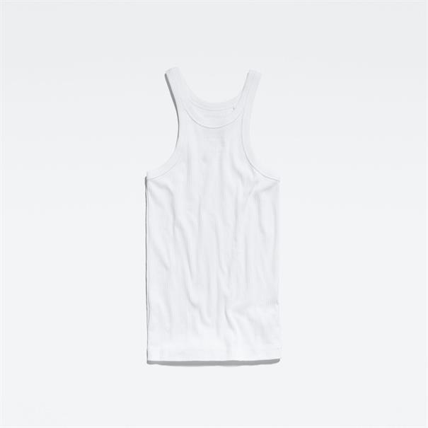 Italian army ultra slim tank top white