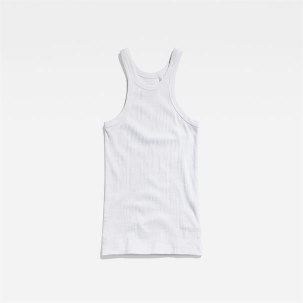 Italian army ultra slim tank top white