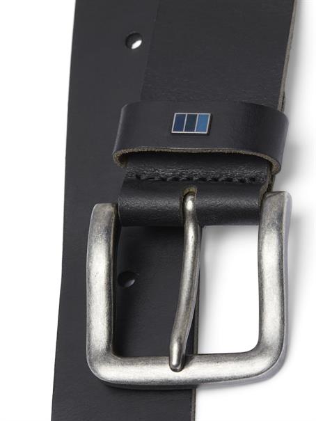 JACFLAG LEATHER BELT 4 CM NOOS schwarz1