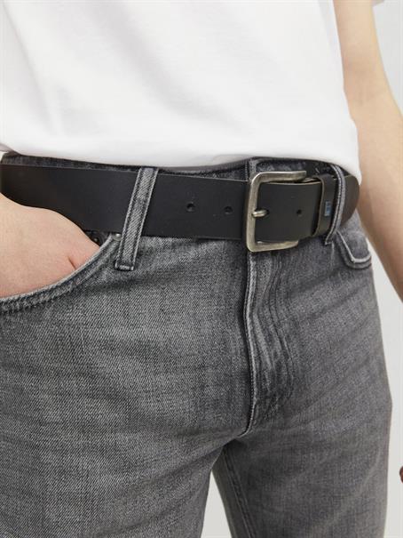 JACFLAG LEATHER BELT 4 CM NOOS schwarz1