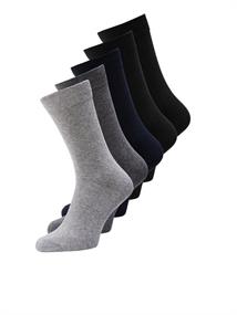 JACJENS SOCK 5 PACK NOOS dark grey melange1