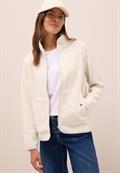 Jacke aus Teddy-Material mit Zipper teddy vanilla white