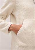 Jacke aus Teddy-Material mit Zipper teddy vanilla white