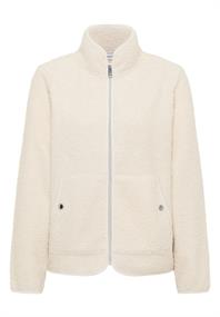 Jacke aus Teddy-Material mit Zipper teddy vanilla white