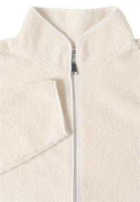 Jacke aus Teddy-Material mit Zipper teddy vanilla white