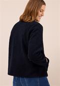 Jacke aus Teddy-Material mit Zipper urban dark blue