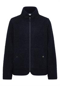 Jacke aus Teddy-Material mit Zipper urban dark blue