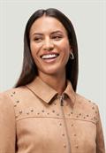Jacke in Wildlederoptik cinnamon swirl