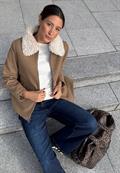 Jacke in Woll-Optik cookie brown