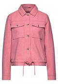 Jacke in Wolloptik sugar coral mel.