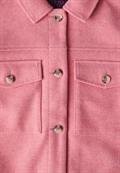 Jacke in Wolloptik sugar coral mel.