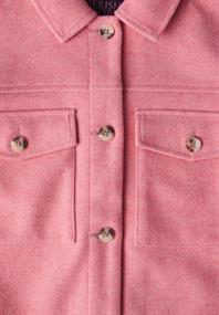 Jacke in Wolloptik sugar coral mel.