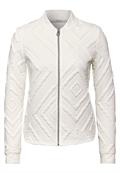 Jacke mit 3D Strukturmuster vanilla white