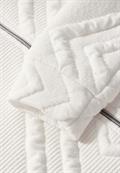 Jacke mit 3D Strukturmuster vanilla white