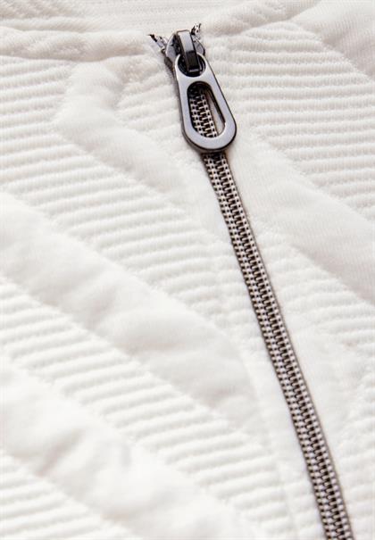 Jacke mit 3D Strukturmuster vanilla white
