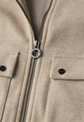 Jacke mit abnehmbarem Kragen soft sand mel.