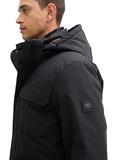 Jacke mit abnehmbarer Kapuze black