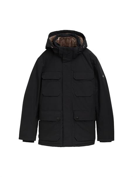 Jacke mit abnehmbarer Kapuze black