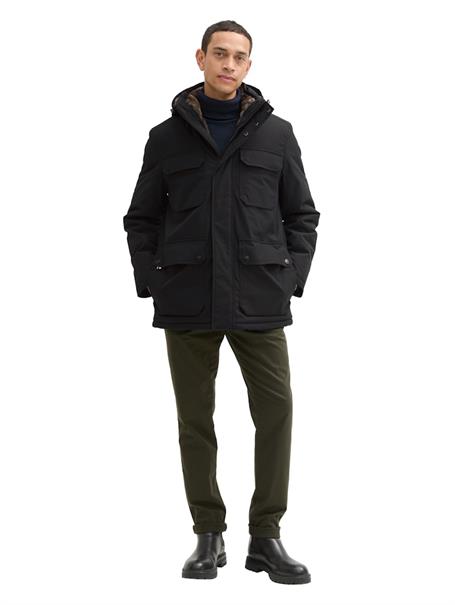 Jacke mit abnehmbarer Kapuze black