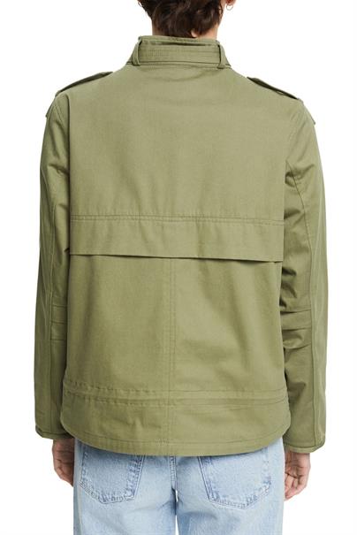 Jacke mit dekorativen Patten light khaki