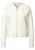 Jacke mit feiner Struktur off white