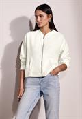 Jacke mit feiner Struktur off white