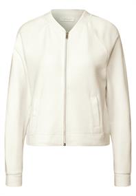 Jacke mit feiner Struktur off white