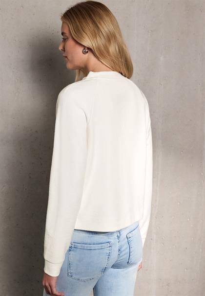 Jacke mit feiner Struktur off white