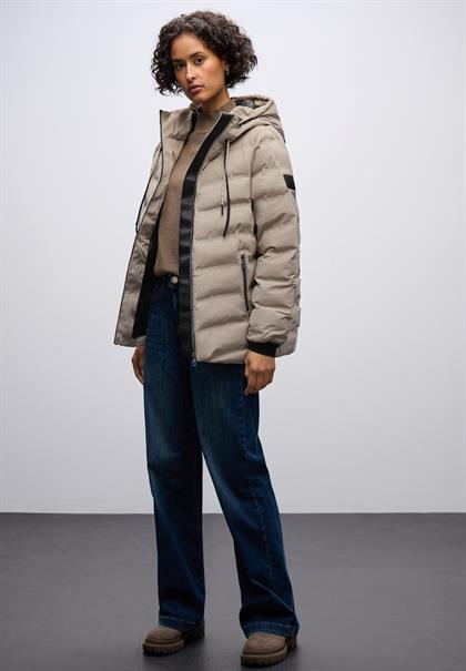 Jacke mit geklebten Nähten smooth champagne