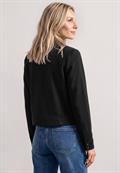 Jacke mit Hemdkragen und Brusttaschen black