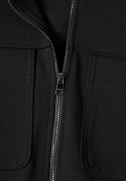 Jacke mit Hemdkragen und Brusttaschen black