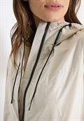 Jacke mit Kapuze und Tunnelzug dust beige