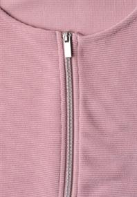 Jacke mit Rundhals in Cord-Optik vintage blush