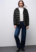 Jacke mit Steppmuster black