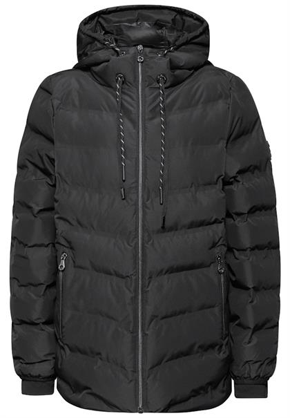 Jacke mit Steppmuster black