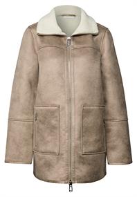 Jacke mit Teddy-Details reef sand