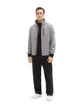 Jacke mit verdeckter Kapuze steel knitted structure