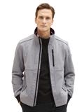 Jacke mit verdeckter Kapuze steel knitted structure