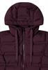 Jacke mit verklebten Nähten dark plum